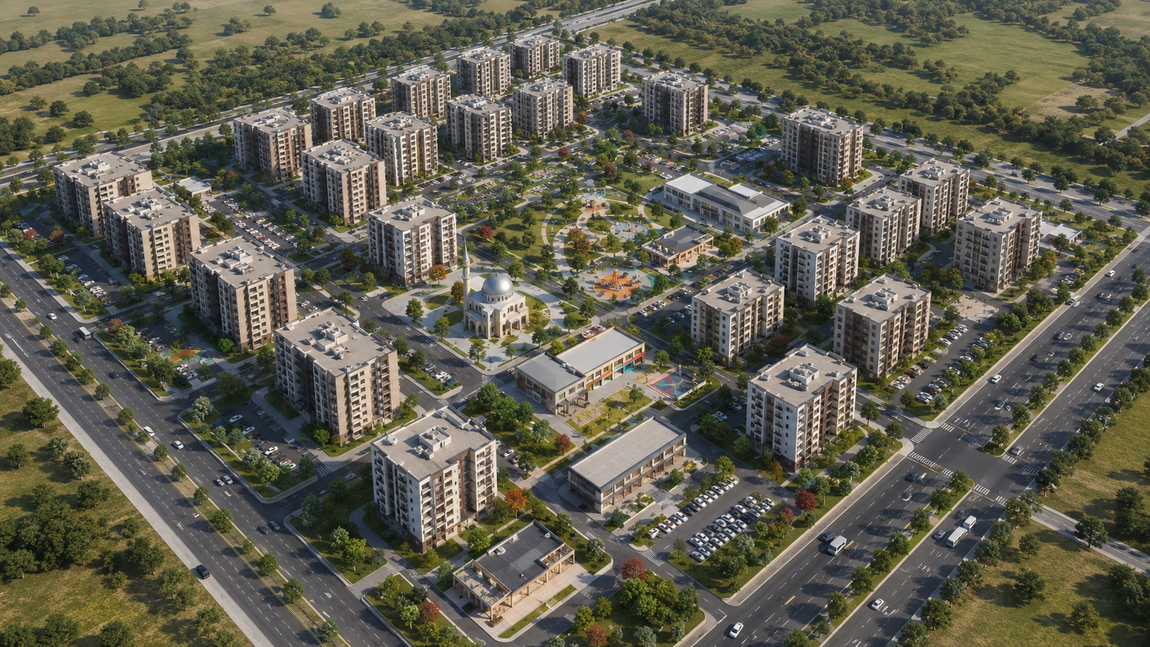 مشروع ضاحية سكنية متكاملة — قرب مطار دمشق الدولي